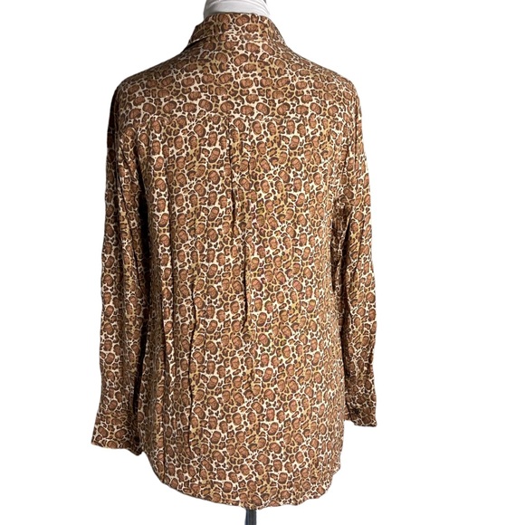 Betabrand Notorious RBG Leopard Print Blouse Size Medium - Picture 5 of 8